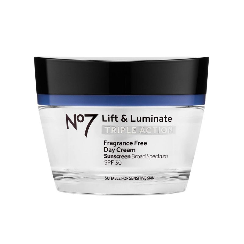 No7 Lift &#38; Luminate Triple Action Fragrance Free Day Cream with SPF 30 - 1.69 fl oz, 1 of 10