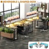 Besiost 57-In L Shaped Computer Desk with Charging Station for Home Office - 2 of 4