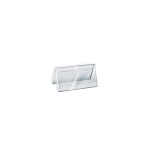 Azar 3" x 6" Double Sided Acrylic Nameplates Clear 10/Pack 192804 - 1 of 3