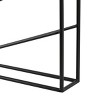 35"x13" Metal Minimalistic Bottle Shaped 6 Bottle Wall Wine Rack with Open Style Frame Black - Olivia & May - 3 of 4