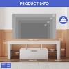 51" Modern TV Stand for 55 Inch TV with Glass Shelves,Entertainment Center for Living Room-Baofuwish - 4 of 4