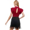 Women's Ribbed Mock Neck Bodysuit - TCEC - 3 of 4