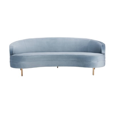 Primrose Curved Sofa Light Blue - Safavieh