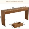 Tribesigns Console Table with 3 Drawers, 70.9" Wooden Entryway Table Behind Couch for Foyer, Hallway, Living Room, Easy Assembly - 3 of 4
