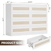 Jojoka 8 Drawer Double Dresser for Bedroom, Rattan Chest of Dressers - 2 of 4
