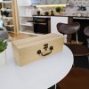 WE Games Wooden Storage Box, Walnut Stained Burnt Wood Finish - 2 of 4