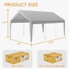Extra Large Heavy Duty Carport – 8-Leg Portable Garage Shelter with All-Season Tarp for Car, Truck, SUV - 2 of 4