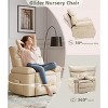 Oversized Rocker Recliner Chair, Extra Wide Swivel Recliner with 1.5X Thick Sponge | Manual PU Leather Recliner for Living Room - 4 of 4