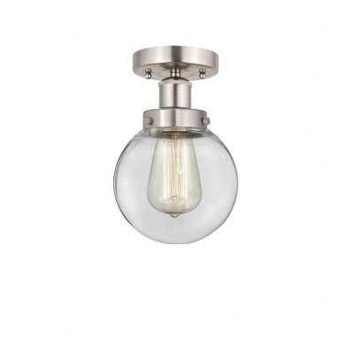 Beacon - 1 Light Semi-Flush Mount In Industrial Style-8.25 Inches Tall and 6.5 Inches Wide