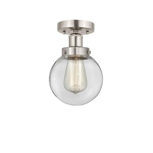Beacon - 1 Light Semi-Flush Mount In Industrial Style-8.25 Inches Tall and 6.5 Inches Wide - 1 of 1