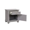 New Classic Furniture,Jamestown Wood 1-Drawer Nightstand, Gray - 4 of 4