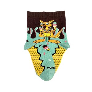 Kangaroo Ice Cream Day Socks - Medium (Ages 5-7) from the Sock Panda - 1 of 4