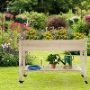 BestMassage Raised Garden Bed Outdoor Wooden Garden Bed Patio Grown Box, Nature - 2 of 4