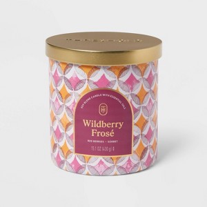 2-Wick Limited Edition Jar Candle with Lid Wildberry Frosé 15.1oz - Threshold™ - 1 of 3