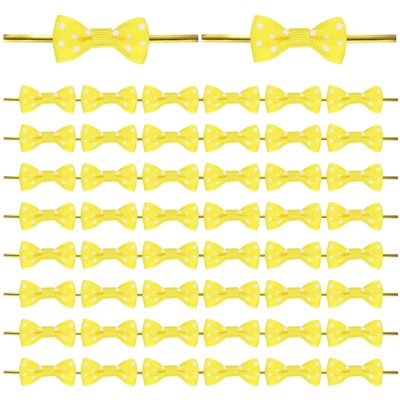 Unique Bargains Polyester Multipurpose Use Durable Flexible Gift Wrap Bows 200 Pcs