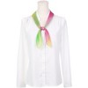 INSPIRE CHIC Women's Chiffon Colorful Gradient Square Soft Sheer Neck Scarves 1Pc - 2 of 4