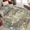 Area Rug with Rubber Backing Machine Washable Rug Modern Abstract Low Pile Rugs Foldable Stain Resistant Indoor Carpet for Living Room Bedroom - 2 of 4