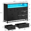 Zstar Modern 7 Drawers with Led Lights and Charging Station for Living Room, Hallway - 4 of 4