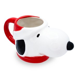 Silver Buffalo Peanuts Snoopy Christmas 3D Sculpted Ceramic Mug | Holds 20 Ounces - 1 of 4