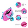 Disney Lilo & Stitch Character Applique Stitch Pink 6.3” Mini Faux Fur Tote - 2 of 4