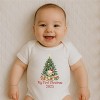 Everyday Kids Christmas Collection My First Christmas 2025 Teddy Tree Baby Onesie – Holiday Graphic Bodysuit - 4 of 4
