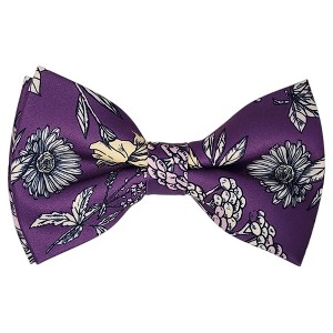 Men's Floral Printed Design 2.75 W And 4.75 L Inch Pre-Tied adjustable Bow Tie - 1 of 3