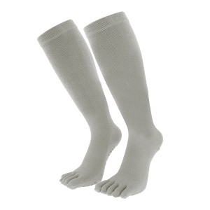 Unique Bargains Women's High Yoga Five Toe Socks 1 Pair - 1 of 4