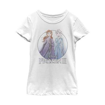 Girl's Frozen 2 Sister Circle Logo T-Shirt