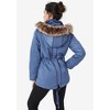 ellos Women's Plus Size 4-Pocket High-Low Parka - 3 of 4