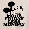 Women's - Disney - Mickey More Friday Less Monday Oversized Graphic T-Shirt - 2 of 4