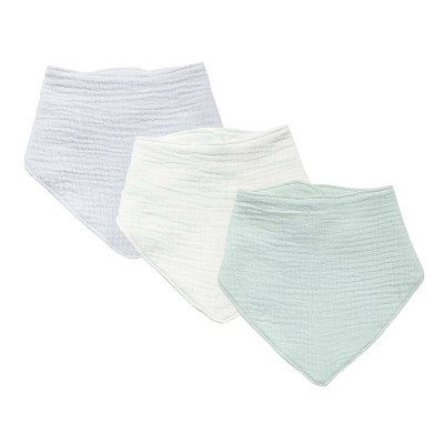 Image of Baby 3pk Easter Muslin Bandana Bib - Cloud Island™ Cream