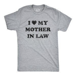 Mens I Love My Mother In Law Tshirt Funny Family Tee - Crazy Dog Men's T Shirt - 1 of 4