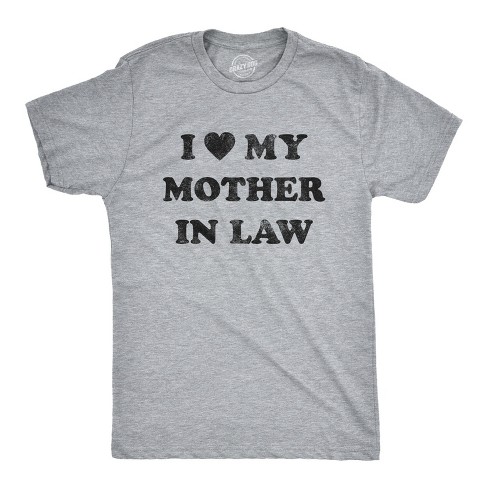 Mens I Love My Mother In Law Tshirt Funny Family Tee - Crazy Dog Men's T Shirt - image 1 of 4