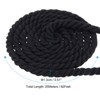 Unique Bargains Natural Twisted Cotton Rope 3 Strand Tug of War Rope with Sealing Tape - 2 of 4