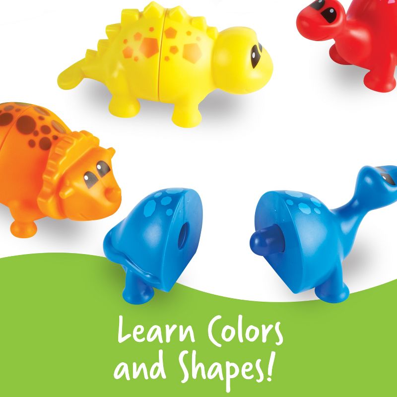 Learning Resources Snap-n-Learn Matching Dinos, Fine Motor, Counting & Sorting Toy, 18 Pieces, Ages 18+ months, 3 of 9