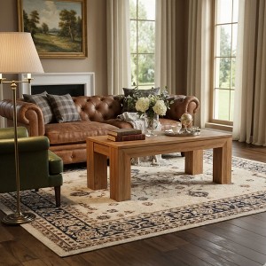 Modern Rectangular Coffee Table (40in x 20in / 1020mm x 510mm) - 1 of 4