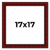 PosterPalooza | Square Weathered Red Picture Frame - UV Acrylic, Foam Board Backing, Hanging Hardware - 2 of 4