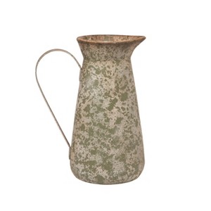 Transpac Resin 12.75" Brown Spring Pitcher Planter - 1 of 2
