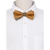 INSPIRE CHIC Men's Two Color Layered Adjustable Solid Color Bow Ties - 4 of 4