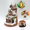 Moments in Time 20.87" Animated Gingerbread Multi-Tiered Mountain Moving Train and Santa Sleigh - 4 of 4