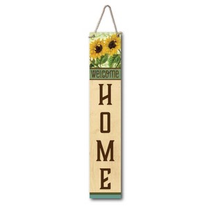 Courtside Market Sunflower Welcome 7x40 Hanging Artboard with Twine - 1 of 2