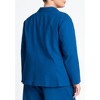 ELOQUII Women's Plus Size Oversized Strong Shoulder Linen Blazer - 3 of 4