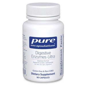 Pure Encapsulations Digestive Enzymes Ultra - Vegetarian Digestive Enzyme to Support Protein, Carb, Fiber, and Dairy Digestion* - 1 of 4