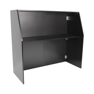 YIYIBYUS Folding Portable Event Bar with Top and Middle Shelves
