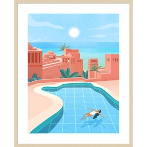 Amanti Art Tenerife by Petra Lizde Wood Framed Wall Art Print - 1 of 4