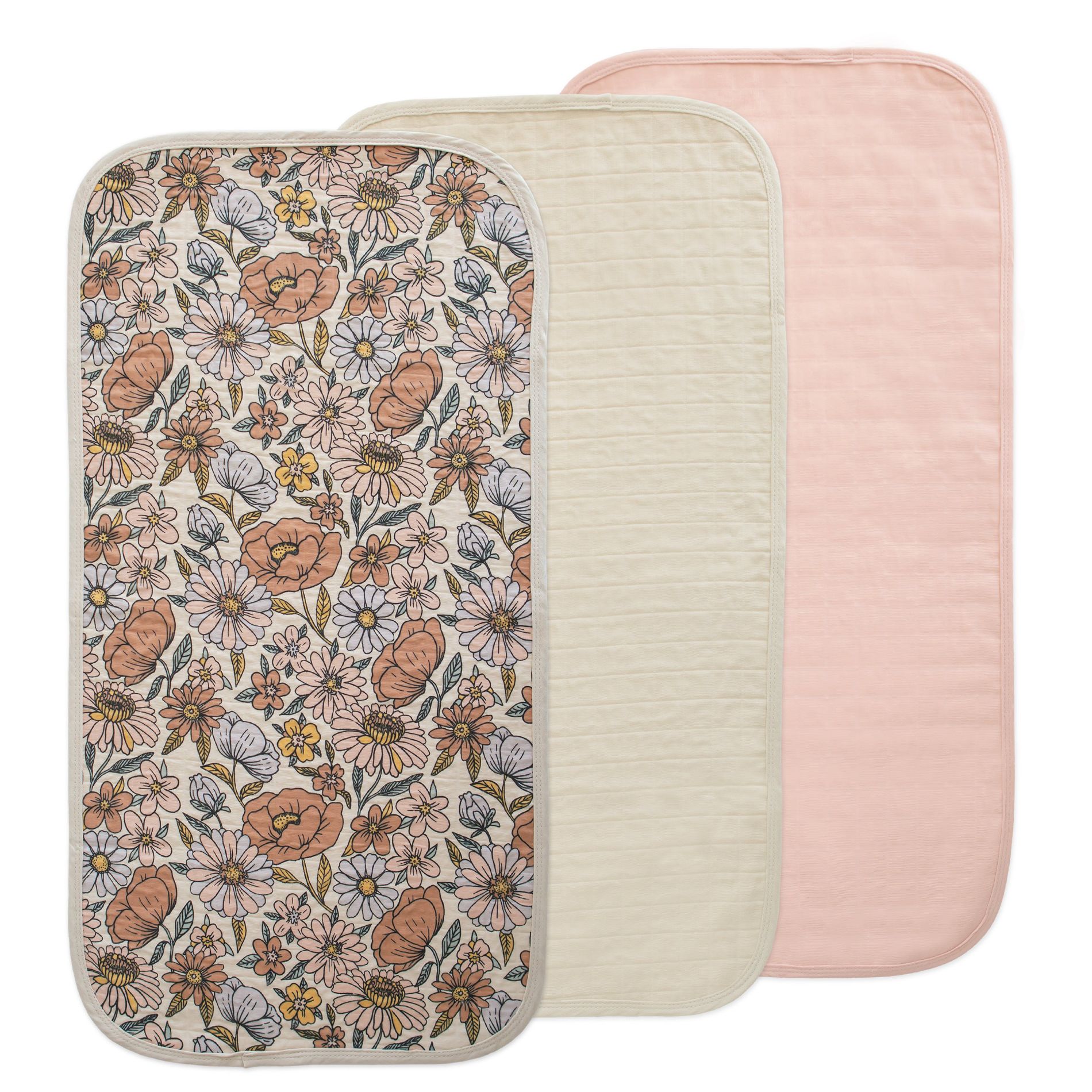 Changing Pad Liners Retro Flowers Combo One Size