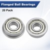 Unique Bargains Chrome Steel Durable Multipurpose Use Flanged Ball Bearing - 4 of 4