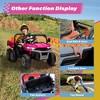 24V 2 Seater Ride on Car Dump Truck, 4WD Powerful Kids UTV w/2.4G Remote, 3 Adjustable Speed, Bluetooth Music, Spring Suspension - 2 of 4