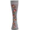 Memoi Men's Festive Santa Hat Beer Mug Novelty Crew Socks Med Gray Heather 10-13 - 2 of 4