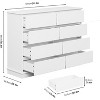 8 Drawer Dresser for Bedroom, Wide Wooden Chest of Drawers with Wide Top - 2 of 4